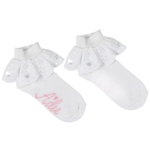 White A*Dee Lenni Socks S241903