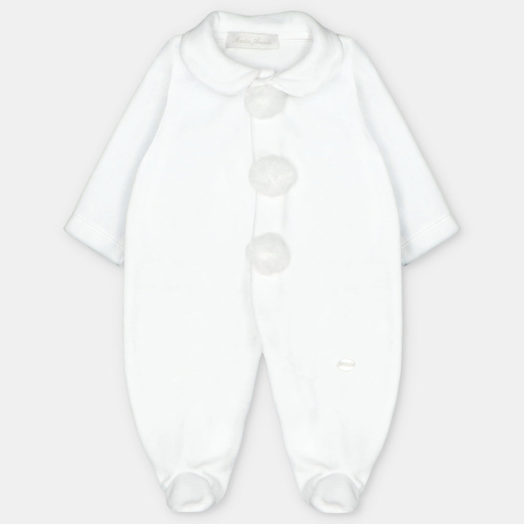 White Martin Aranda Velour 003-24335