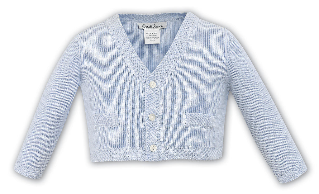 Blue Sarah Louise Boys Cardigan 006783