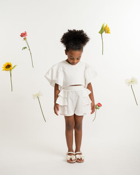 White Caramelo Short Set 035334