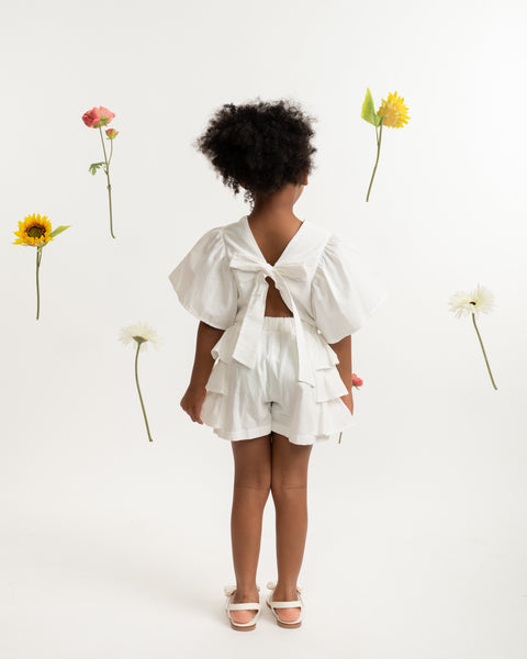 White Caramelo Short Set 035334