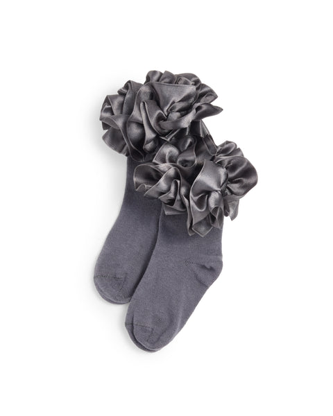 Grey Caramelo School Socks 049