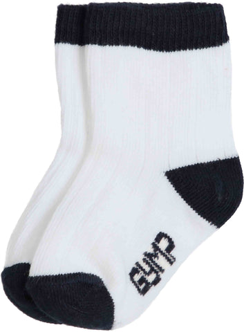 Boys GYMP White and Navy Socks 4082