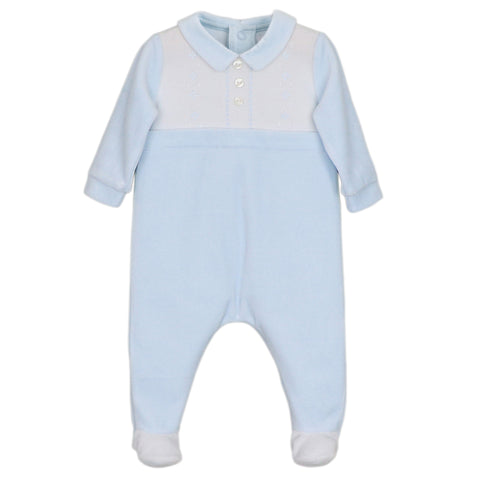 Pale Blue Emile Et Rose Monty Velour