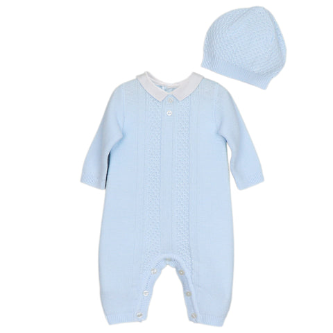 Pale Blue Emile Et Rose Munro Knit