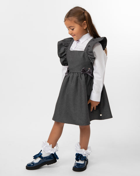 Grey Caramelo School Pinafore 342142