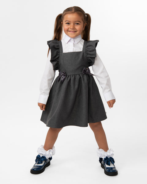 Grey Caramelo School Pinafore 342142