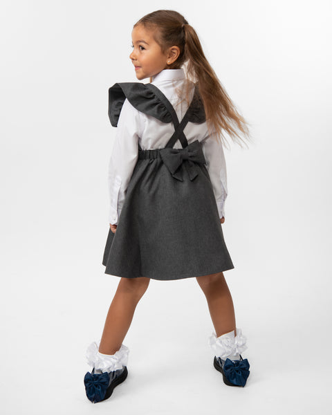 Grey Caramelo School Pinafore 342142