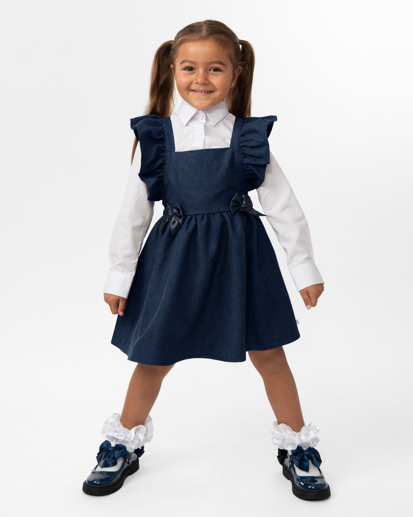 Navy Caramelo School Pinafore 342142