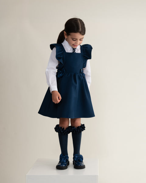 Navy Caramelo School Pinafore 34214