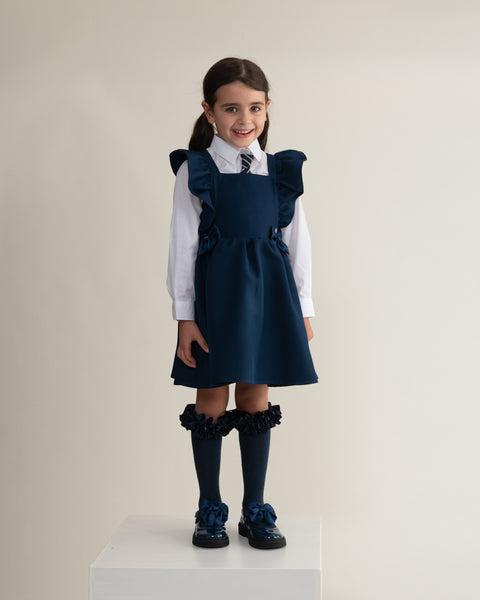 Navy Caramelo School Pinafore 34214