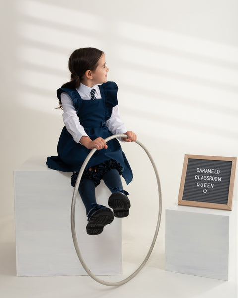 Navy Caramelo School Pinafore 34214