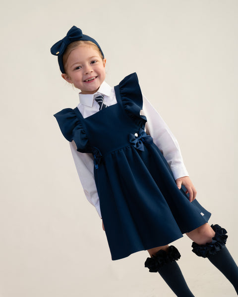 Navy Caramelo School Pinafore 34214