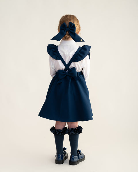 Navy Caramelo School Pinafore 34214