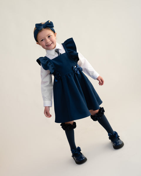 Navy Caramelo School Pinafore 34214