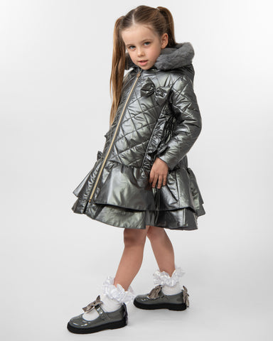 Grey Caramelo School Coat 342340