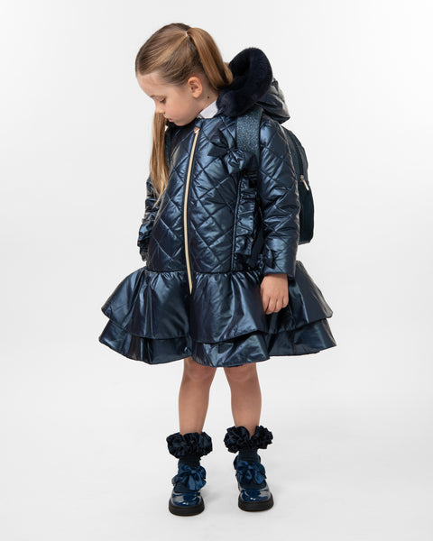 Navy Caramelo School Coat 342340