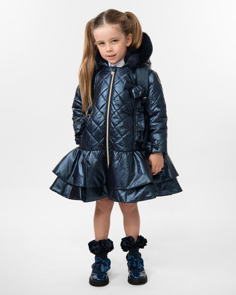 Navy Caramelo School Coat 342340