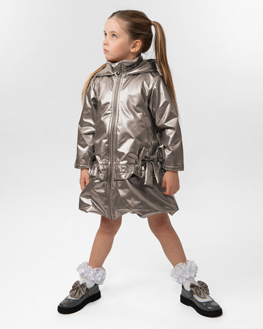 Grey Caramelo School Rain Mac 342343