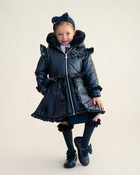 Navy Caramelo School Coat 342385