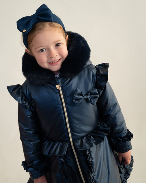 Navy Caramelo School Coat 342385
