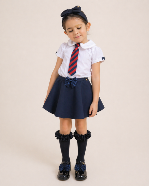 Navy Caramelo School Skirt 3453118 - PRE ORDER