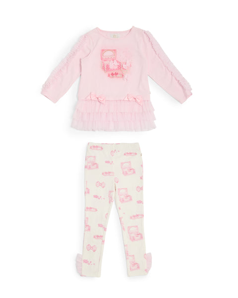 Pink Girls Caramelo Legging Set 3498116