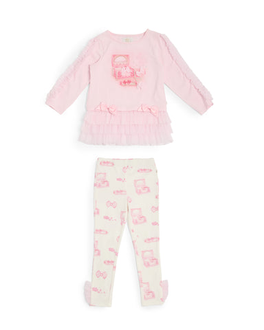 Pink Girls Caramelo Legging Set 3498116