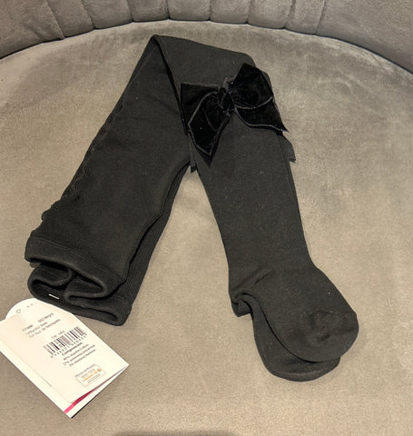 Black Velvet Bow JC Tights 47400