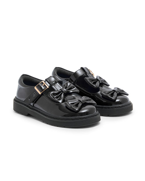Black Patent Caramelo School Shoe 377102
