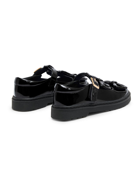 Black Patent Caramelo School Shoe 377102