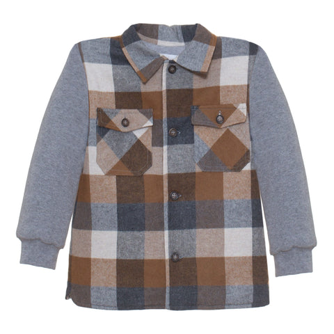 Camel/Grey Patachou Overshirt 33340