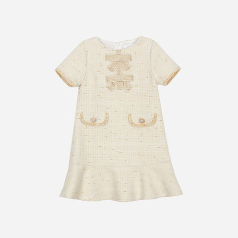 Beige Girls Patachou Dress 33566