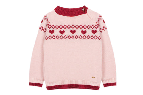 Pale Pink Girls Patachou Sweatshirt 33410