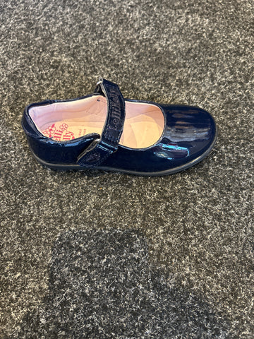 Navy Patent Lelli Kelly NICOLE School Shoe Size 25F