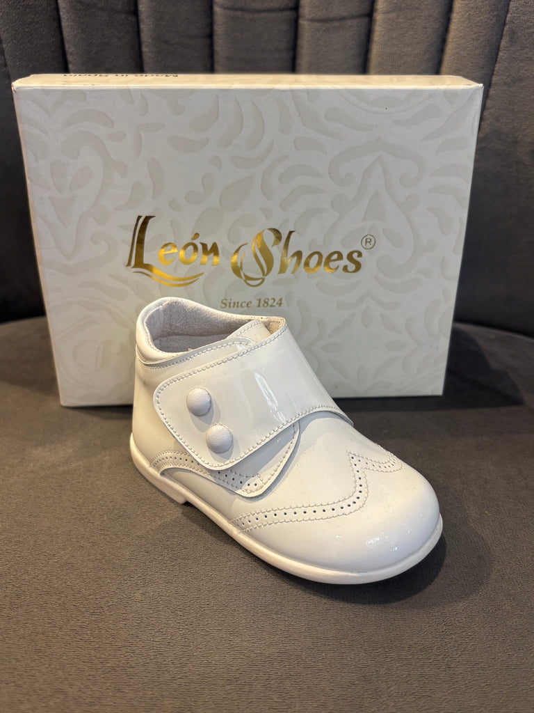 White Patent Leon Boot 2600