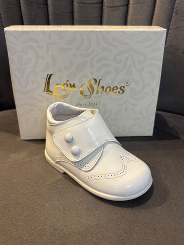 White Patent Leon Boot 2600