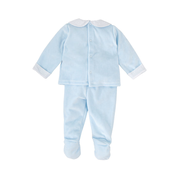 Babidu Blue Knitted Babygrow 50906
