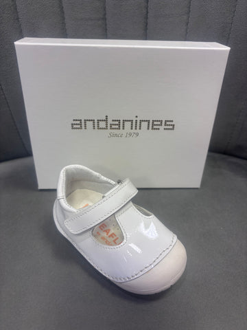 Andanines White Patent PreWalker 211113