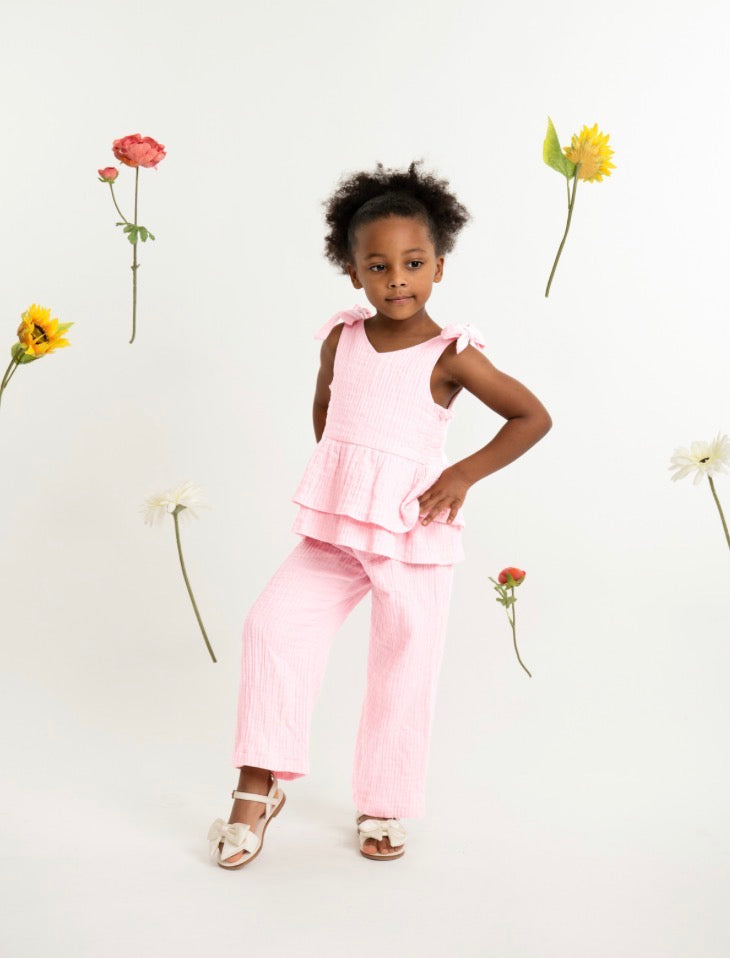 Pink Caramelo Trouser Set 038902