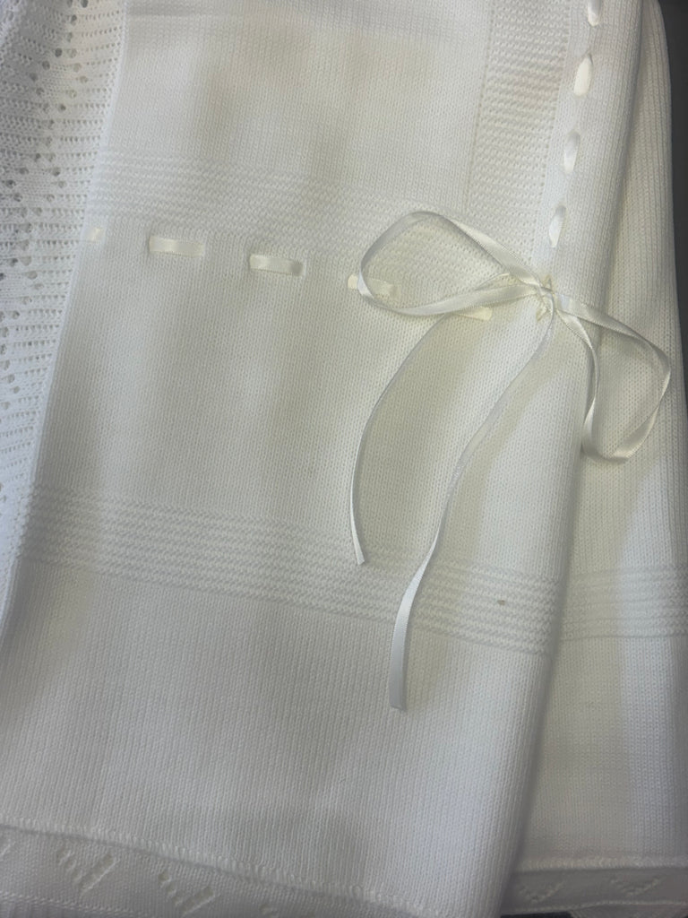 Ivory Kleo Ribbon Shawl 1008