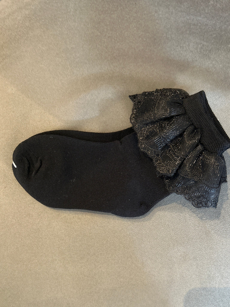 Black Ankle School Sock A101-1