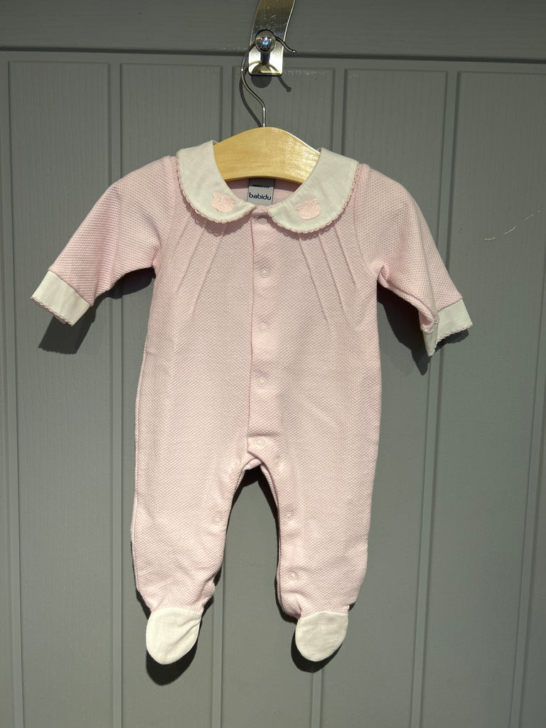 Pink Babidu Girls Babygrow 10361