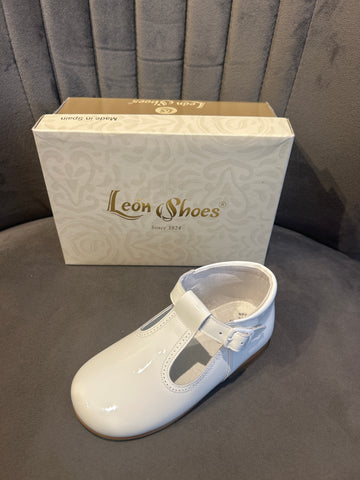 White Patent Leon Shoe