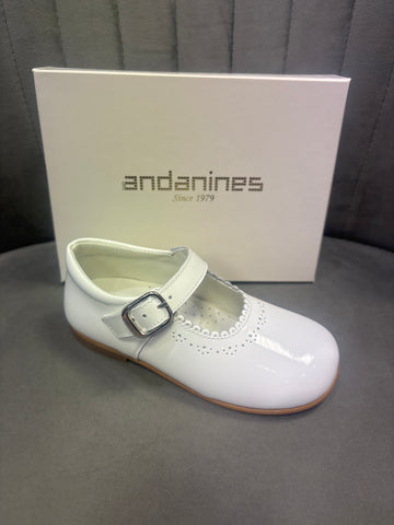 Andanines White Patent Mary Jane 191816