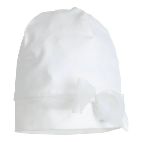 Girls White Bow GYMP Hat 5390