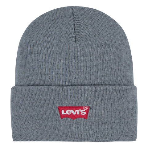 Grey Levi Beanie Hat 9A8620 - ONE SIZE