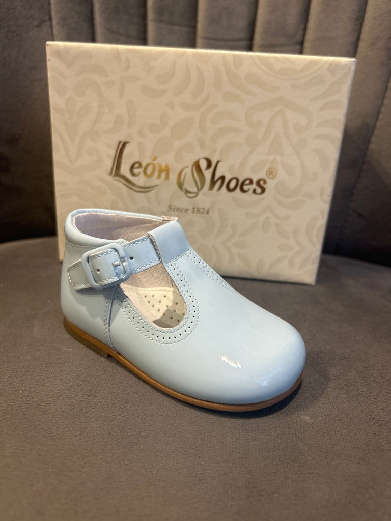 Blue Patent Leon Shoe