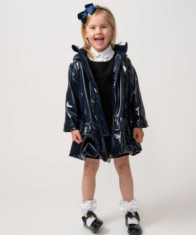 Navy Caramelo School Rain Mac 342343