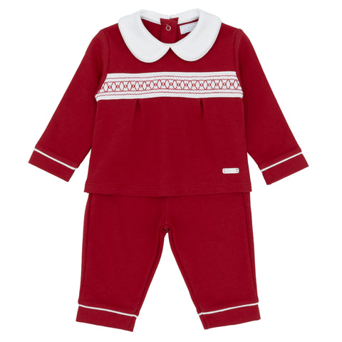 Red Amore Smocked Set AM0006